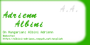 adrienn albini business card